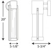 Progress Lighting Z-1030 1-Light Outdoor LED Sconce, Metallic Gray, Clear Glass Shade - 2 of 4