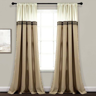 Terra Shower Curtain Beige/brown - Lush Décor : Target