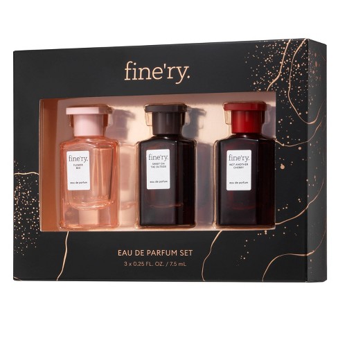 Fine'ry. Mini Edp Perfume Gift Set - 0.75 Fl Oz/3pc : Target