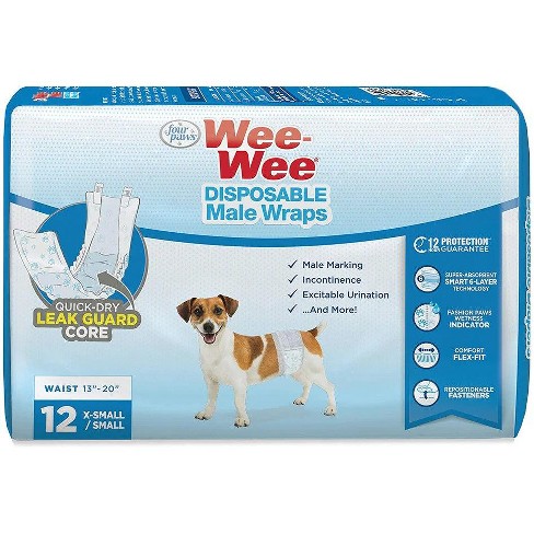 Disposable male shop dog wraps xl