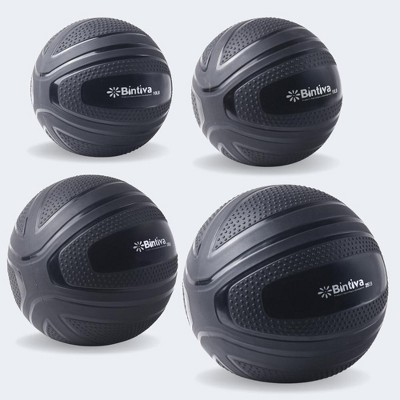 Bintiva Textured Slam Ball Kit - BLACK 10, 15, 20, 25 LBs