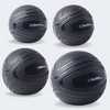 Bintiva Slam Ball Kit – Textured Non-Bounce Surface for Impact Training – Black 10lb/15lb/20lb/25lb – Set of 4 - 2 of 4