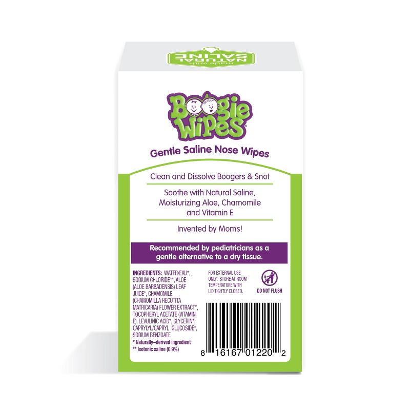 Boogie Wipes Unscented Gentle Saline Nose Wipes - 30ct, 3 of 9
