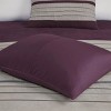 Kumasinova 7Pcs Faux Suede Comforter Set,All Season Luxury Bedding Set with Comforter,Sheets,Shams&Decor Pillows,Machine Washable,Purple - 2 of 4