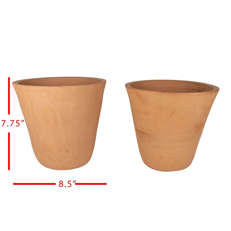 Set of 2 Large Terracotta Planters - Foreside Home & Garden, 5 of 6