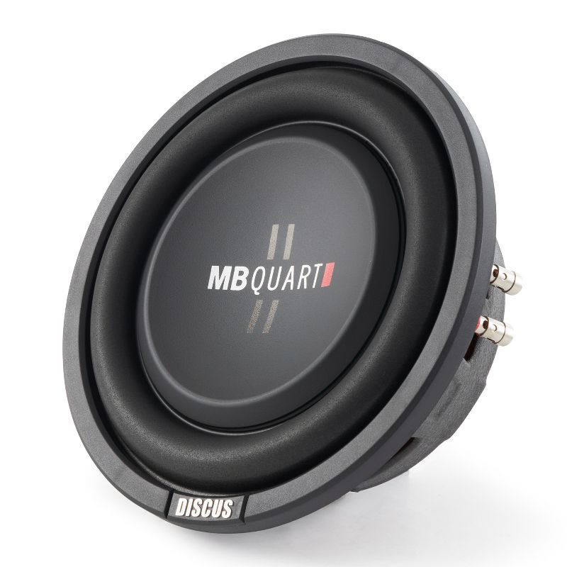 MB Quart DS1-204 8 Inch 400 Watt MAX 200 Watt RMS 4 Ohm Dual Voice Coil, Shallow Slim Subwoofer for Car Audio Sound System, Single Speaker, 1 of 7