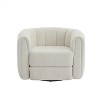 CIPACHO Swivel Accent Barrel Chair, Modern Round Armchairs with Upholstered, Comfy Swivel Accent Chair for Living Room - 4 of 4