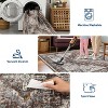 coucheta 2x6ft Washable Vintage Runner Rug for Hallway, Foldable Ultra Soft Stain Resistant Non Slip Low Pile Carpet, for Living Room, Kitchen, Red - 3 of 4