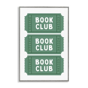 Stupell Industries Green Book Club Tickets Framed Giclee Art - 1 of 4