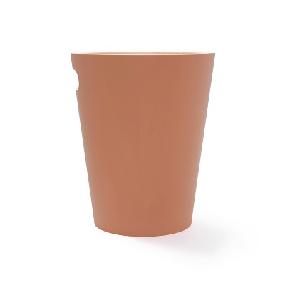 Sierra Light Brown Wood 2-Gallon Trash Can