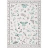 Rugs for Living Room, Floral Insect Botanical Area Rug, Soft Washable Non Slip Low Pile Rug Bedroom Home Decor - 3 of 4