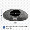 Yeti Pet Cave Pet Bed for Cats and Small Dogs, 100% New Zealand Wool, Gray - 2 of 3