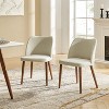 Elisa Mid-century Modern Upholstered Dining Chair Set of 2 | ARTFUL LIVING DESIGN - 2 of 4