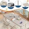 7 Piece Boys Girls Folding Table and Chairs Set, Activity Table and Chairs Set - 3 of 4