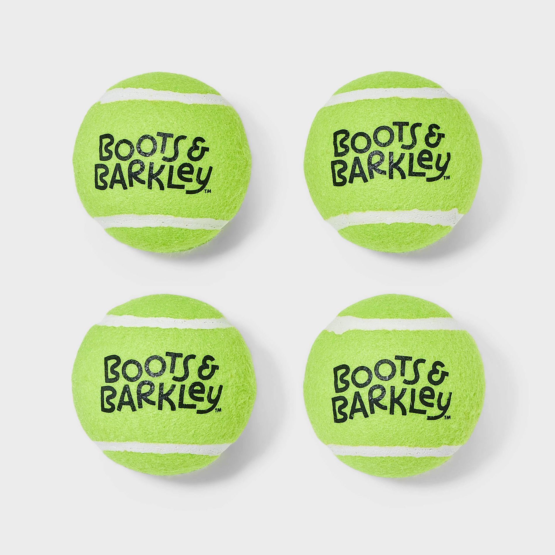 Tennis Ball with Squeaker Dog Toy - Boots & Barkley™: For Dog Chase, Rubber Material, 5.265" Length
