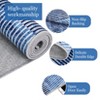 Area Rug Non-Slip - Modern Machine Washable Low Pile Stripe Pattern Rug for Living Room, Bedroom, Entryway & High-Traffic Indoor Spaces - 4 of 4