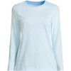 Lands' End Women's Relaxed Supima Cotton Long Sleeve Crew Neck T-Shirt - 3 of 4