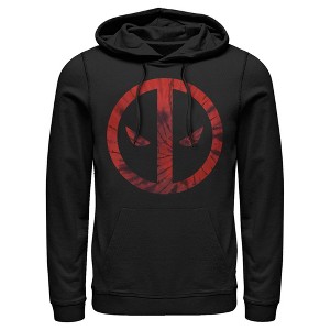 Men's Marvel Deadpool Tie-Dye Logo Pull Over Hoodie - 1 of 4