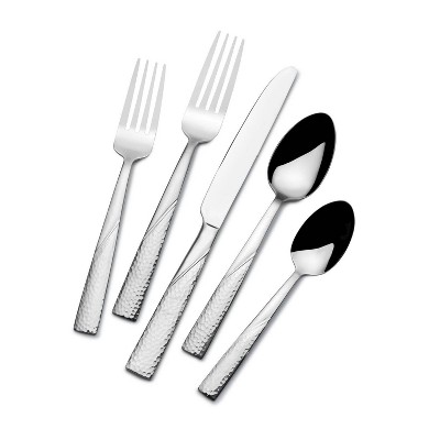 Gourmet Basics by Mikasa 20pc Barletta Flatware Set: 18/0 Stainless Steel, Dishwasher-Safe, Service for 4, Traditional Style