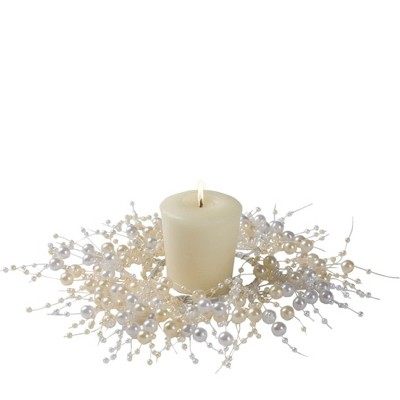Sullivans Artificial Pearl Bead Accent Wreath