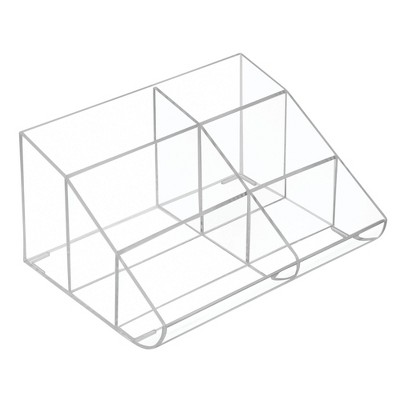 iDesign 6-Section Makeup Organizer for Vanity or Countertop - Clear