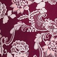 deep claret floral lace