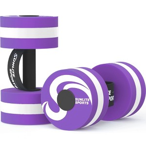 Sunlite Sports EVA Foam Water Dumbbells – Set of 2 for Pool Exercise, Aqua Therapy & Aerobics, Lightweight, Durable, and Easy to Grip - 1 of 4