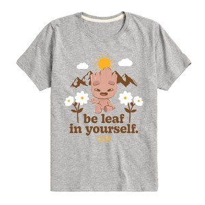 Boys' - Marvel - Guardians of the Galaxy Be Leaf In Yourself Short Sleeve Graphic T-Shirt - 1 of 4