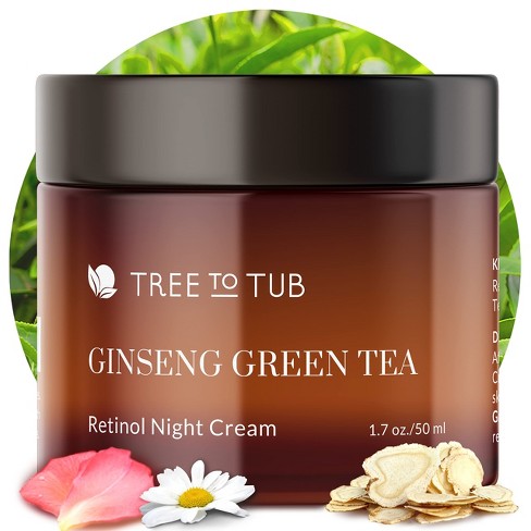 Tree To Tub Retinol Anti Aging Face Moisturizer for Dry & Sensitive Skin - Anti Wrinkle Facial Moisturizer, Vitamin A & E Night Cream for Women & Men - image 1 of 4