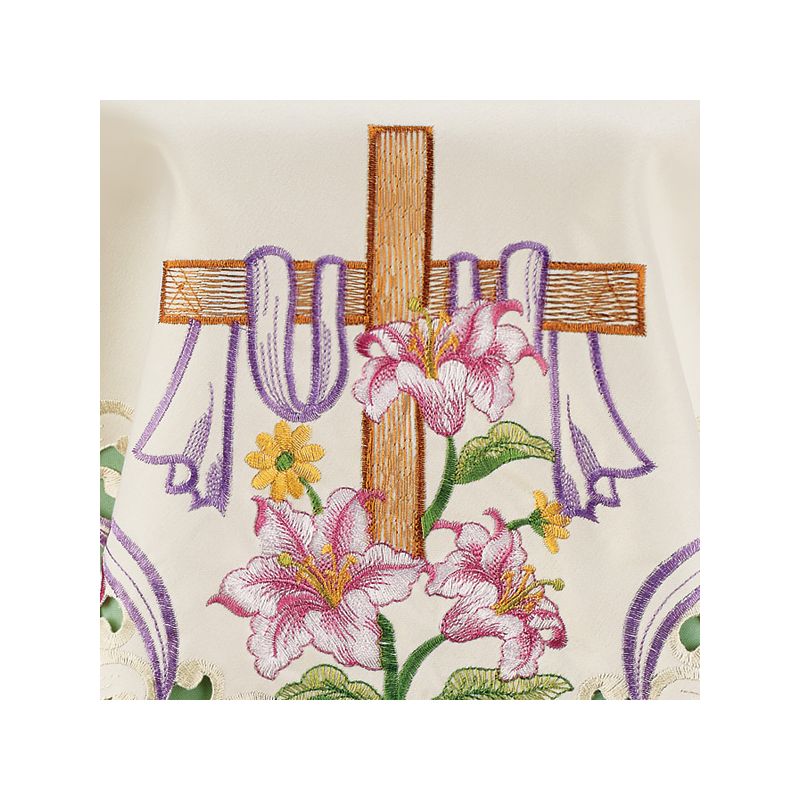 Collections Etc Easter Cross Table Topper, 3 of 4