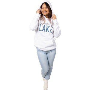 Pavilion Gift Company - The Lake - Medium White Unisex Hooded Sweatshirt - Sweatshirts - 1 of 4