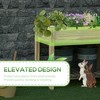 Okak Raised Garden Bed with 8 Pockets & Shelf, Wooden Elevated Outdoor Planter Box with Legs for Herbs/Vegetables/Flowers - 2 of 4