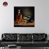 Notoriart Whiskey and Vintage Hat Bar Cart Art For Men Unframed - 2 of 4