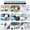 JANSNO Electric Rotating Cleaning Brush with 9 Replaceable Heads, Adjustable Extended Handle, Floor & Multi-Surface - 4 of 4