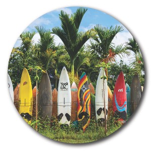 Courtside Market Global Wonders Photography Collection by Courtside Market, Wave Beginnings 15x15 Statement Piece Wood Décor - 1 of 2