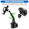 TruAIR Car Cup Holder Mount Expander with Qi Wireless Charger (Black) - Adjustable Gooseneck Cradle for All Smartphones (One Size, 1-Pack) - 4 of 4