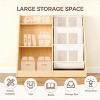 AZL1 Life Concept Kids Bookshelf Book Shelf Sling Bookcase Side Pocket Baby Toy Organizer Nursery Playroom Toddler Childrens, Beige, 32.3"*15.7"*29.5" - 4 of 4