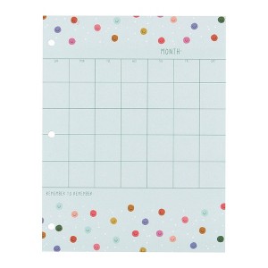 Undated Month at a Glance Pad - Callie Danielle: Multicolor Desktop Calendar, Acid-Free Paper, 8.5x11, Teen & Adult - 1 of 4