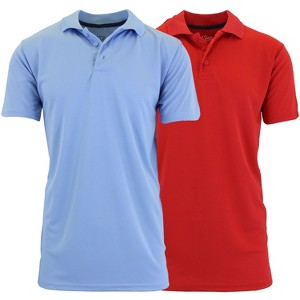 Galaxy By Harvic Men's Tagless Dry-Fit Moisture-Wicking Polo Shirt - 1 of 2