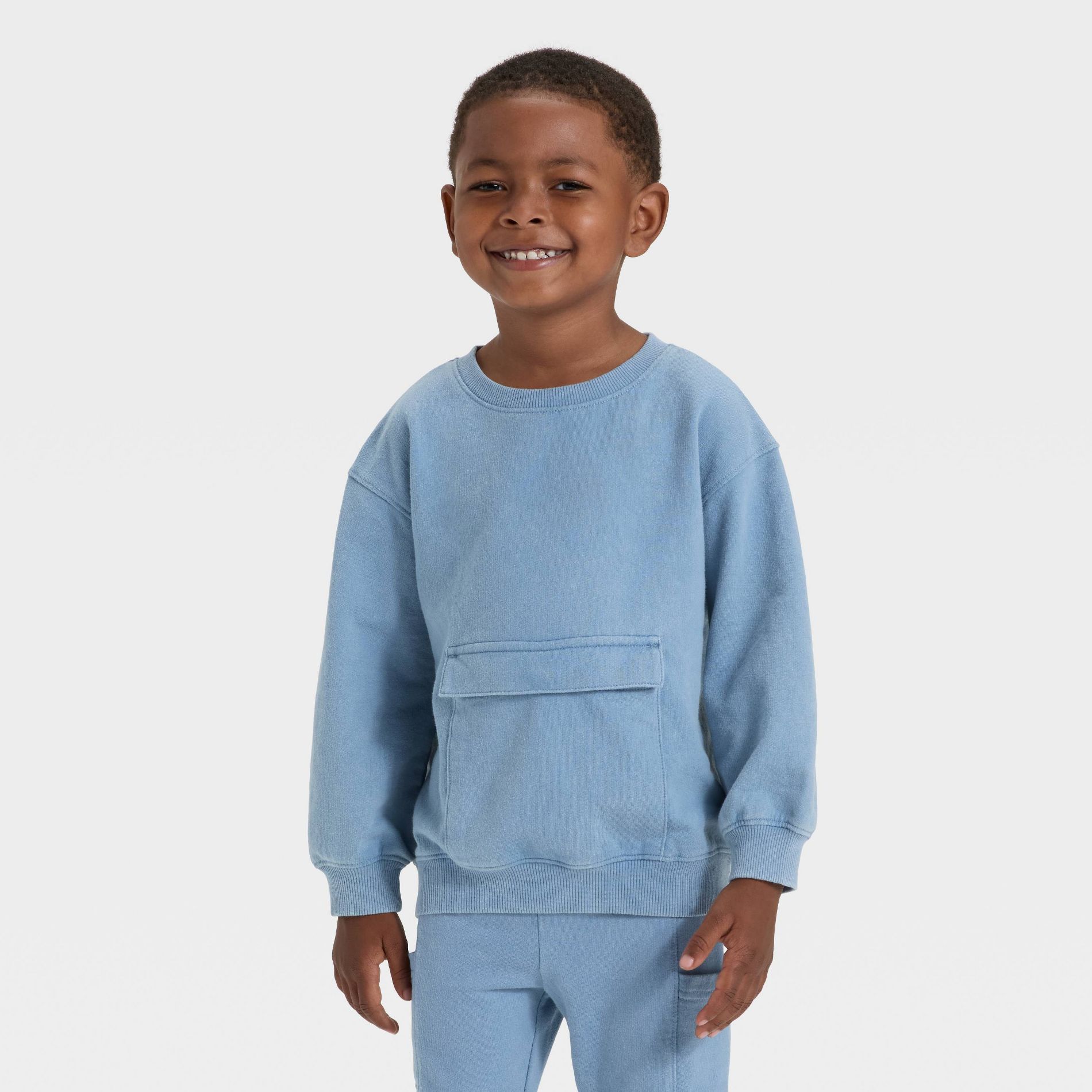 Toddler Boys' Washed French Terry Sweatshirt - Cat & Jack™