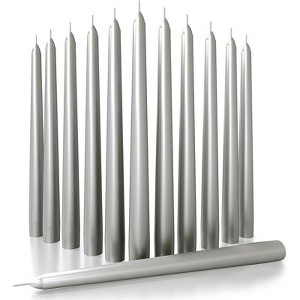 12 inch Taper Candles Set of 12 - Dripless and Smokeless Candle Unscented - Slow Burning Candle Sticks Are Perfect As Thanksgiving Taper Candles - 1 of 4