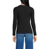 Lands' End Women's Drapey Rib Skimming Long Sleeve Henley - 2 of 3