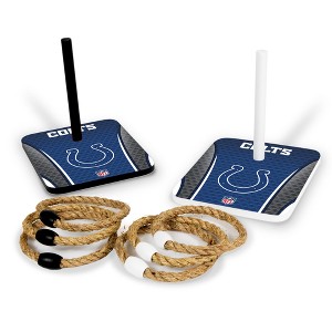 NFL Indianapolis Colts Solid Wood Quoits Toss Game - 1 of 4