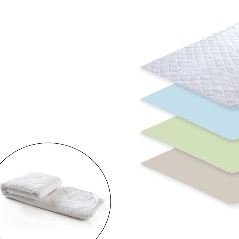 Cheer Collection Terry Rayon from Bamboo Large Waterproof Mattress Protector (34" x 52"), 4 of 6