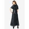 Roaman's Women's Plus Size Sequin Maxi Dress. - 3 of 4