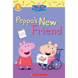 Peppa Meets Mandy Mouse : Level 1 Reader With Stickers -  (Paperback) - 1 of 1