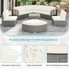 Modular Rattan Patio Sectional Set with Daybed & Storage Table - Weather-Resistant Outdoor Sofa for Pool, Garden & Backyard - 4 of 4