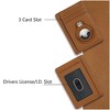 SAHARA- Slim Genuine Leather Wallet Case for Apple AirTag - Brown - 4 of 4