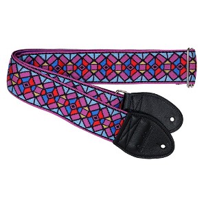 Souldier Stained Glass Guitar Strap Purple 2 in. - 1 of 3