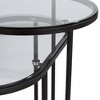 Studio 55D Santa Maria Glass Nesting Accent Tables Set of 2 - 3 of 4